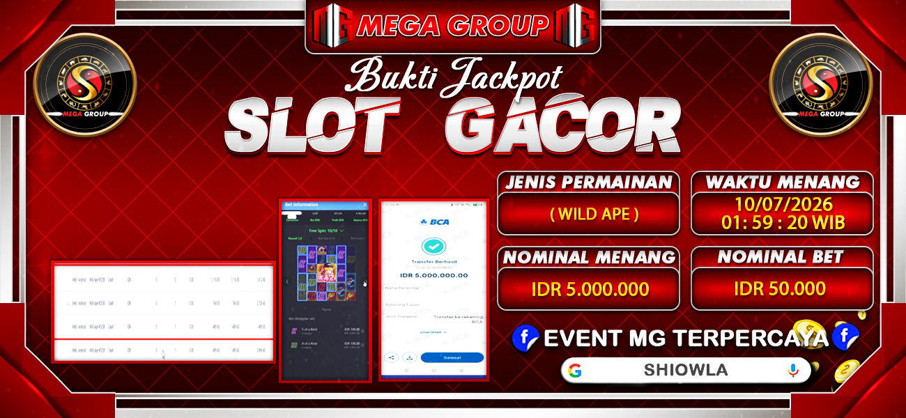 Bukti JP situs Shiowla hari Jumat, 10 Juli 2026
