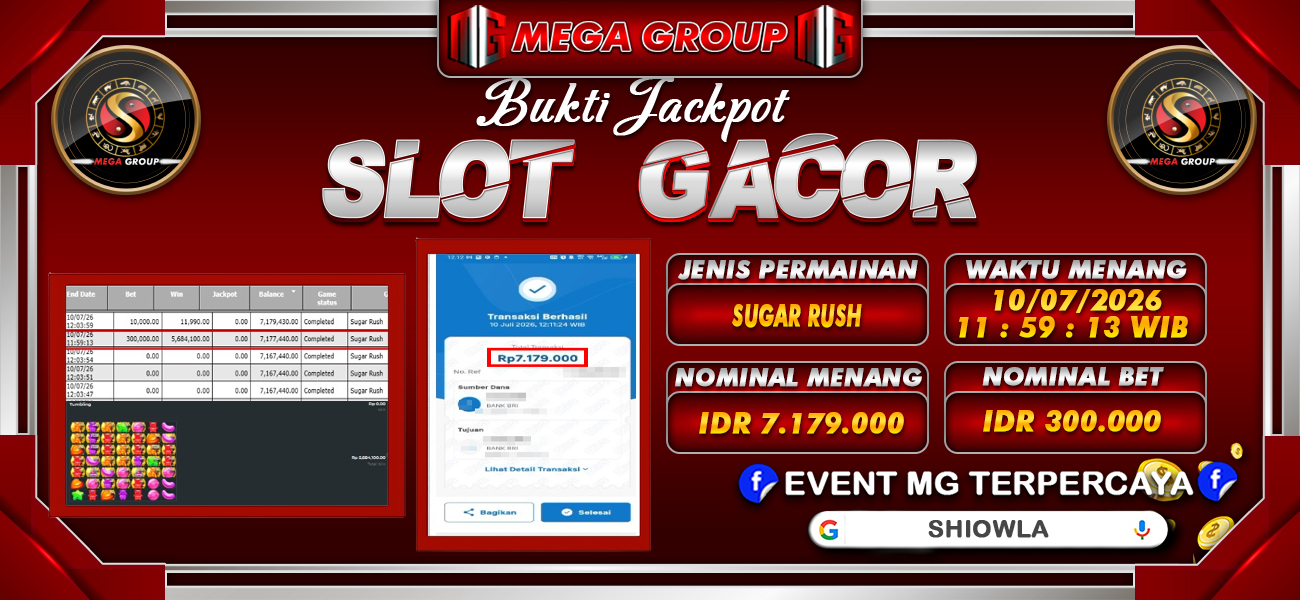 Bukti JP situs Shiowla hari Jumat, 10 Juli 2026