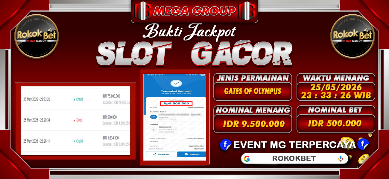 Bukti JP situs Rokokbet hari Selasa, 26 Mei 2026