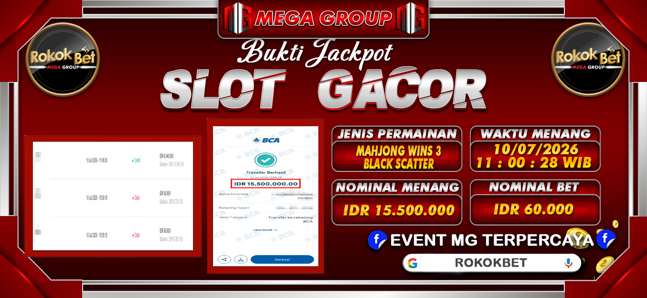 Bukti JP situs Mega4D hari Jumat, 10 Juli 2026